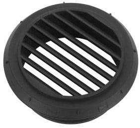 Webasto luchtuitblaasrooster 90 mm - open 45 graden - zwart