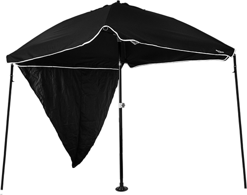 Zijdoek antraciet voor een Bimini Parasol, 6 pinnen inclusief