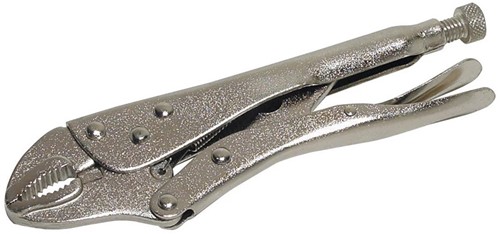 Silverline zelf vergrendelende griptang 180mm, gebogen