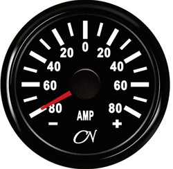 CN Amperemeter analoog -80A zwart - 52 mm