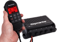 Raymarine Ray91 Black Box marifoon met AIS ontvanger (incl bedrade handset, passieve speaker en kabel)