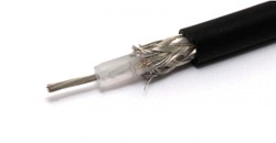 50 OHM Coax kabel zwart (RG58) marifoon