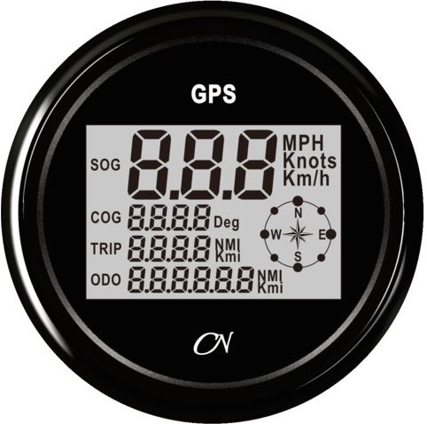 CN GPS Snelheidsmeter zwart/zwart