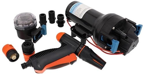 Jabsco P601J-219N-3A HOTSHOT HD6 Dekwaspomp set met pistool - 12V - 23 ltr/minuut