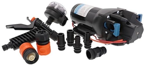 Jabsco Q402J-118N-3A HOTSHOT HD4 Dekwaspomp set met pistool - 24V - 15 ltr/minuut