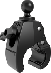 RAM Mounts Tough-Claw medium klem met 1 inch rubberen kogel
