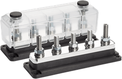 TBS DCM Busbar met 5 aansluitbouten - 1 x 3.00 - 600A - 60V