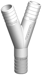 TruDesign Y-stuk 25mm wit