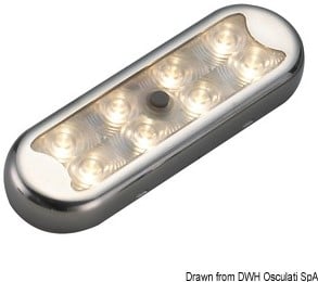 Osculati Compacte LED plafonnière plat met schakelaar