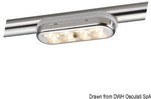 Osculati Compacte LED plafonnière gebogen met schakelaar