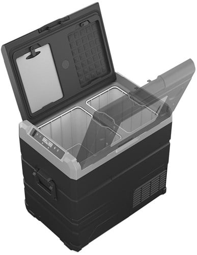 CN Comfort TW55 koelbox - 55 liter - 12/24V en  230V - Bluetooth