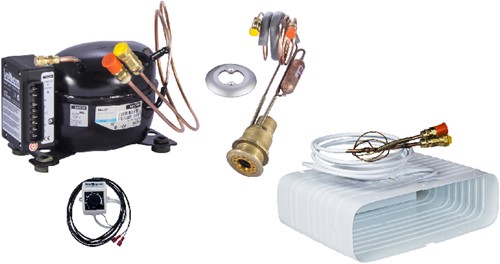 Isotherm Classic Compact 2351 SP inbouw koelunit (koelkast compressor) - O-verdamper - watergekoeld - max. 150 liter