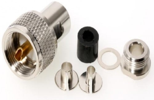 Coax plug H155 / UAF6 voor marifoon antennekabel H155