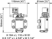 Marco UP2/E drinkwaterpomp - 12/24V - 10 liter/minuut-2