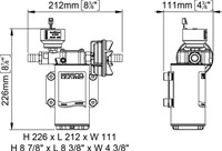 Marco UP6/E drinkwaterpomp - 12/24V - 26 liter/minuut-3