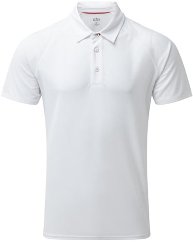 Gill UV008 Heren UV Technische Korte Mouwen Polo Wit