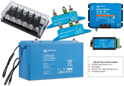 Van loodaccu naar Victron smart Lithium 12,8V/300Ah LiFePO4