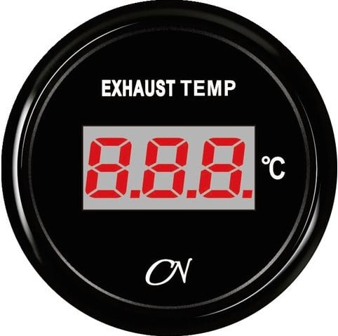 CN Pyrometer digitaal+gever zwart - 52 mm