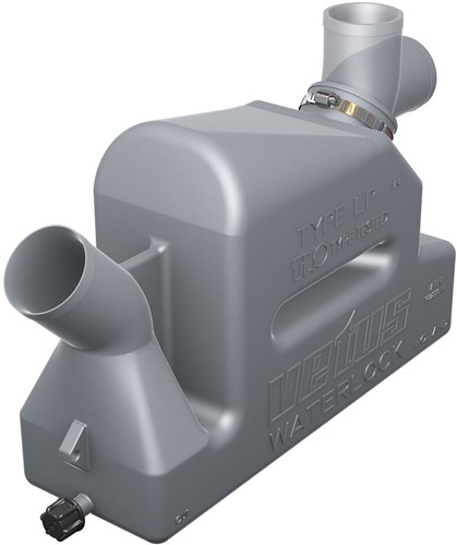 VETUS kunststof waterlock type LP50 met draaibare inlaat - slangaansluiting 51 mm