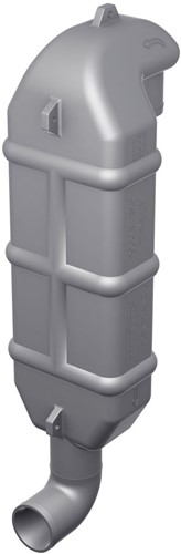 VETUS kunststof zwanenhals type LT60 - voor slang 60 mm