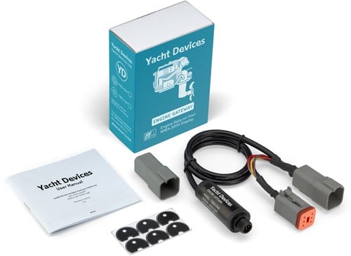 Yacht Devices  NMEA2000 J1939 Motor koppeling
