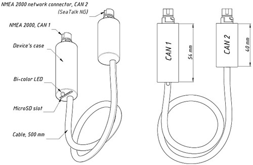 Yacht Devices SeaTalkNG - SeaTalkNG Koppeling (Raymarine uitvoering)-2