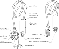 Yacht Devices NMEA2000 USB Koppeling met IP67 connector-2