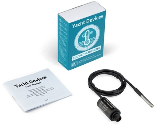Yacht Devices  NMEA2000 Temperatuur sensor als afsluit